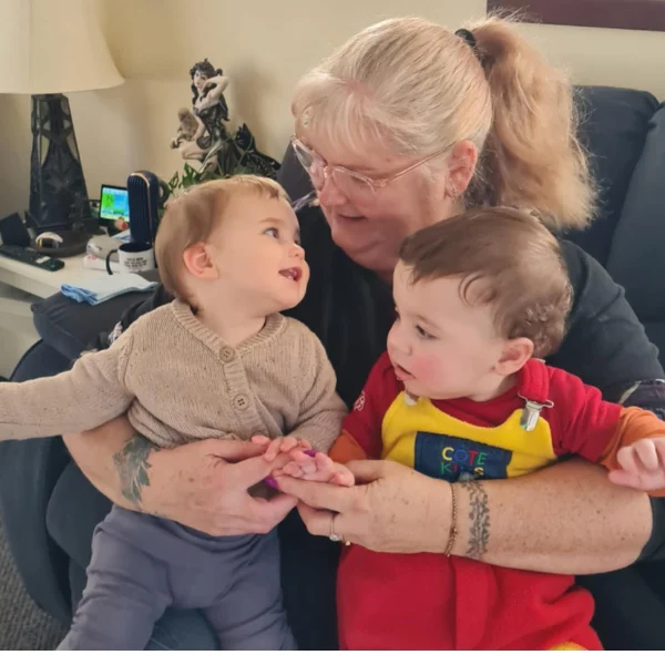 Odette, home-based educator in New Plymouth, with children